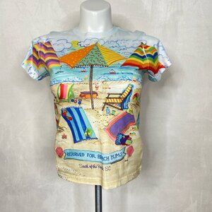 Sublivie South of the Border Beach Bum Graphic Top